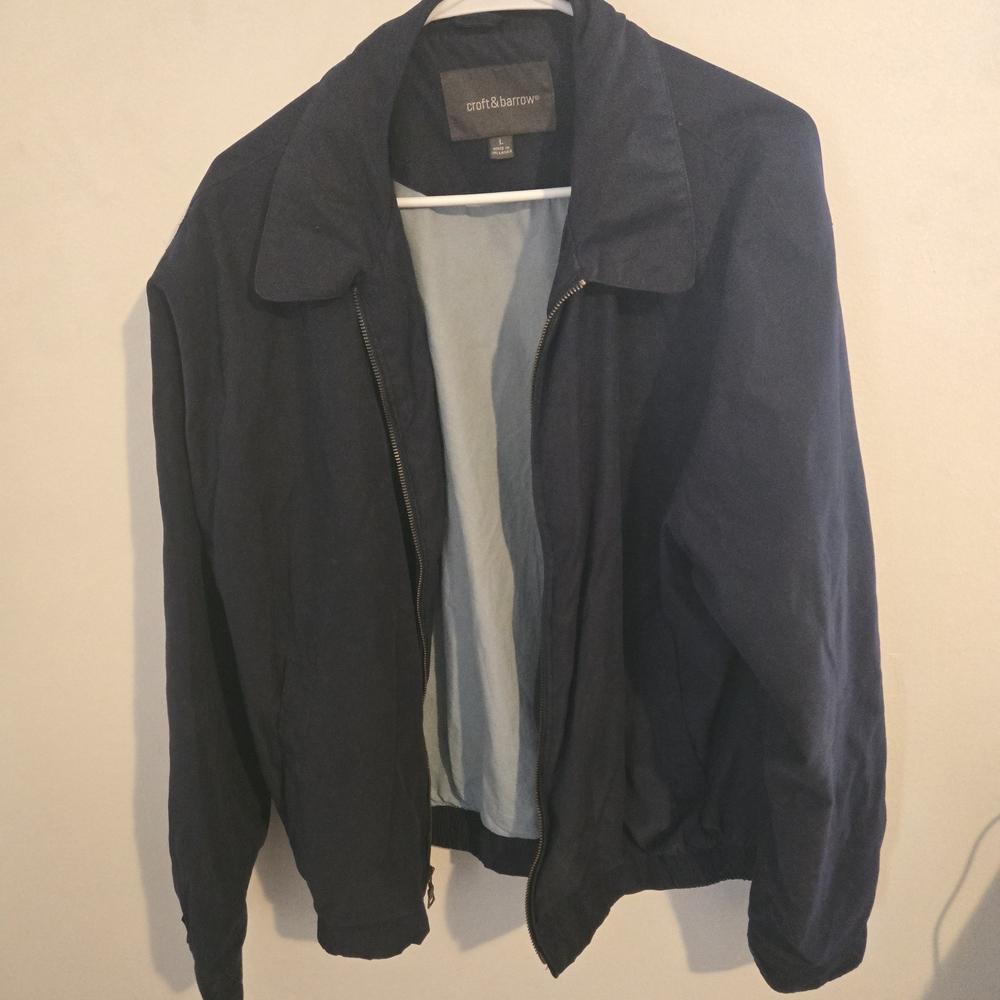 croft & barrow Navy Men's Harrington Jacket